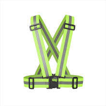 High visibility reflective safety vest belt